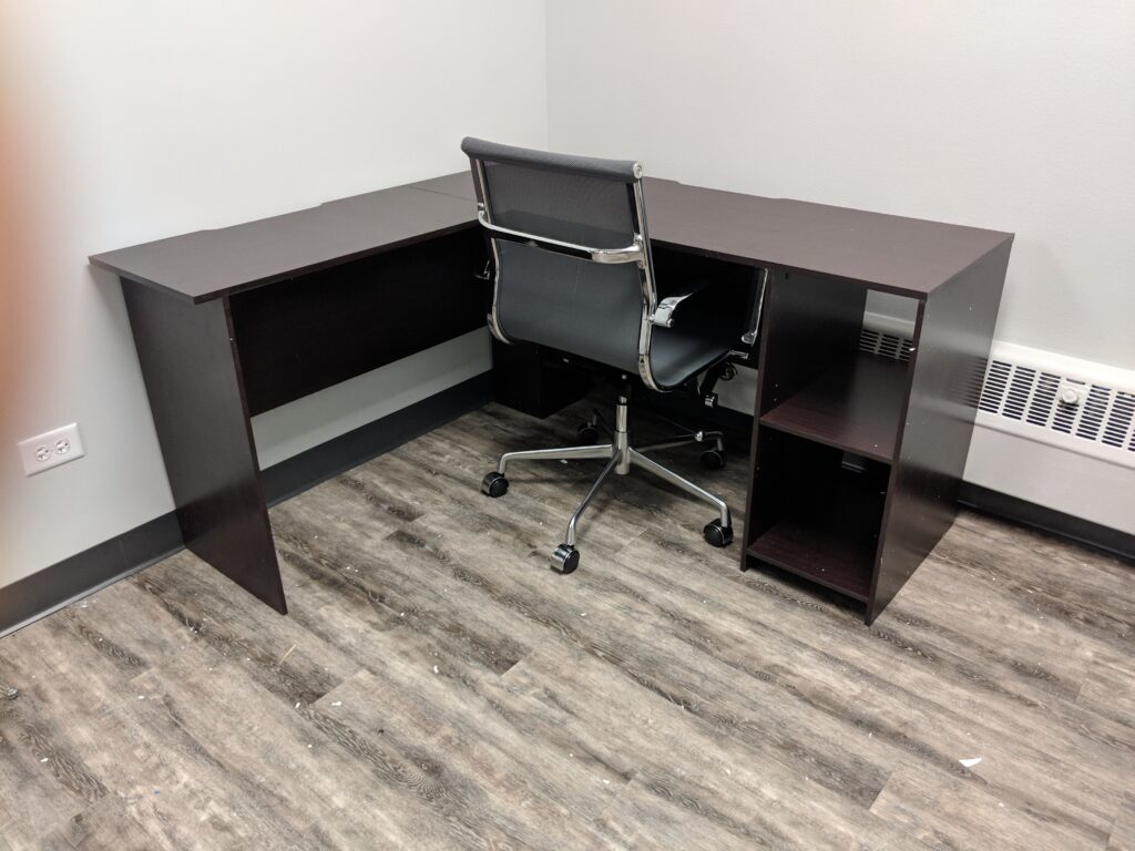 desk installation