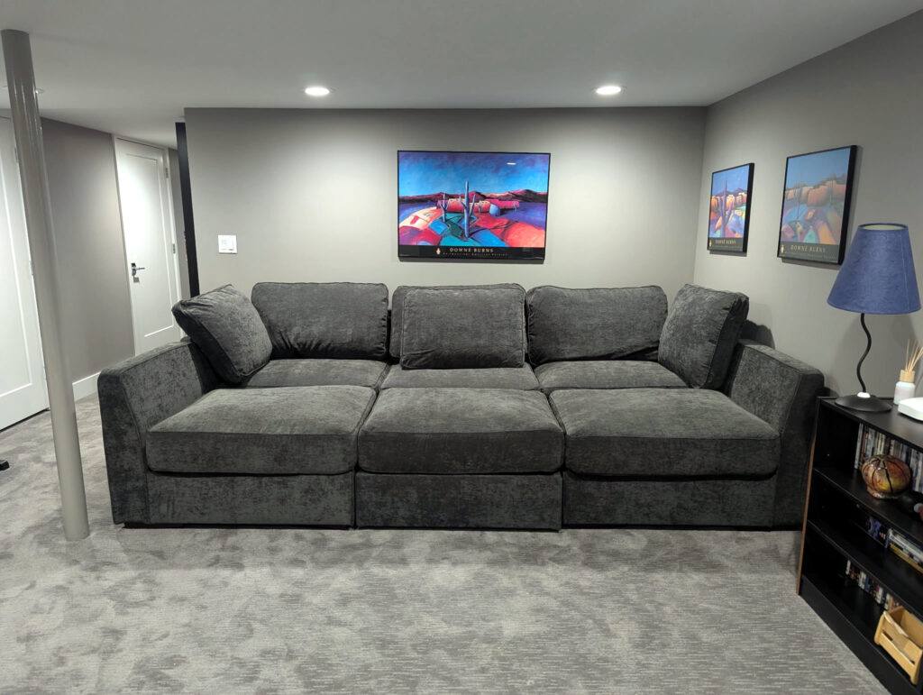 After Lovesac Couch Assembly
